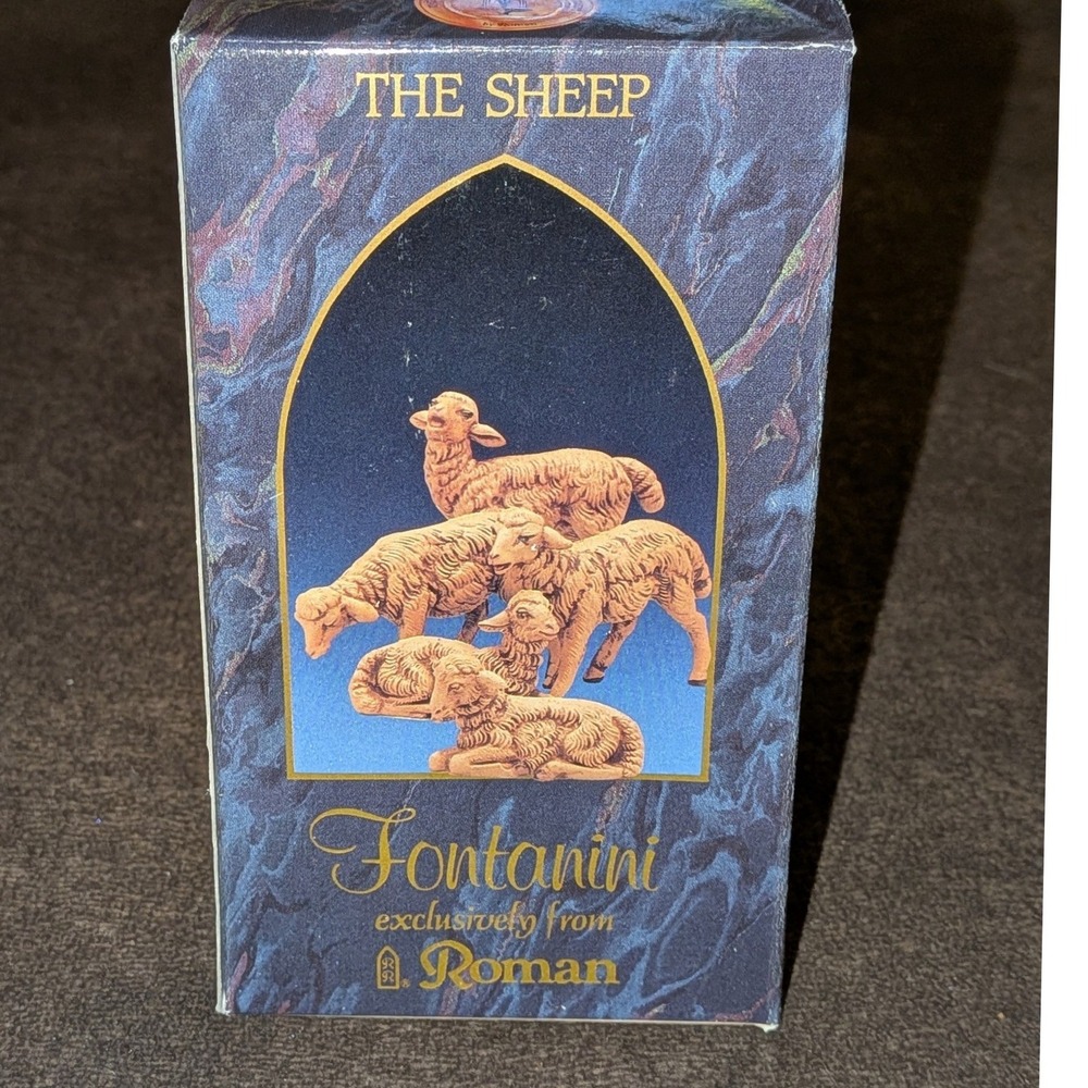 VTG Fontanini Heirloom Nativity 5" Collection The Sheep 5 Piece Set 52539 92 NIB